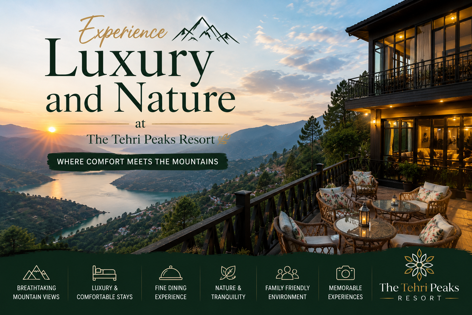 Experience Luxury and Nature at The Tehri Peaks Resort