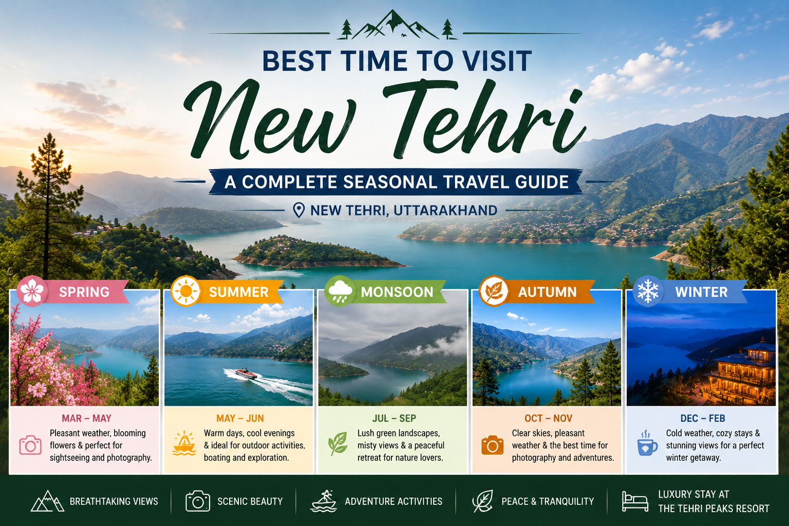Best Time to Visit New Tehri: A Complete Seasonal Travel Guide